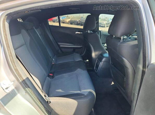 2C3CDXHG4HH524310 2017 DODGE CHARGER Silver Вид задніх сидінь