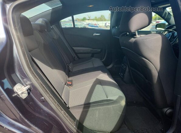 2C3CDXHG5HH575394 2017 DODGE CHARGER Gray Rear seats view