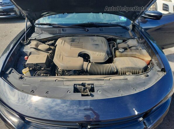 2C3CDXHG5HH575394 2017 DODGE CHARGER Gray Rear interior view