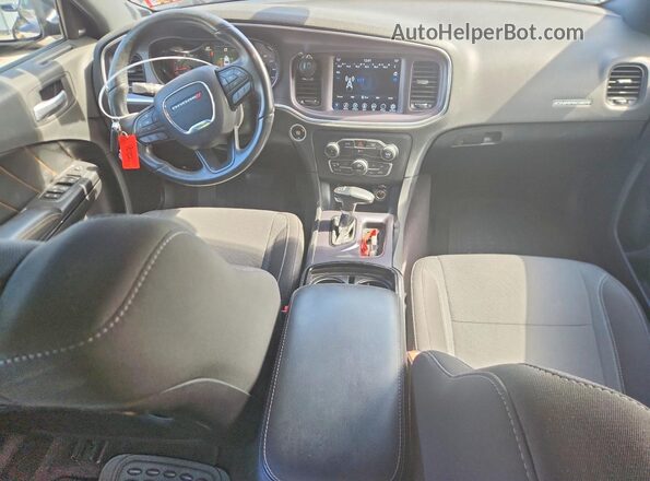 2C3CDXHG5HH575394 2017 DODGE CHARGER Gray Dashboard view