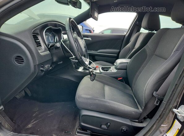 2C3CDXHG5HH630250 2017 DODGE CHARGER Charcoal Вид салону спереду