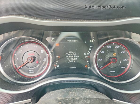 2C3CDXHG5HH630250 2017 DODGE CHARGER Charcoal Вид щитка приладів
