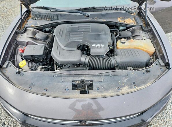 2C3CDXHG5HH630250 2017 DODGE CHARGER Charcoal Вид задньої частини салону