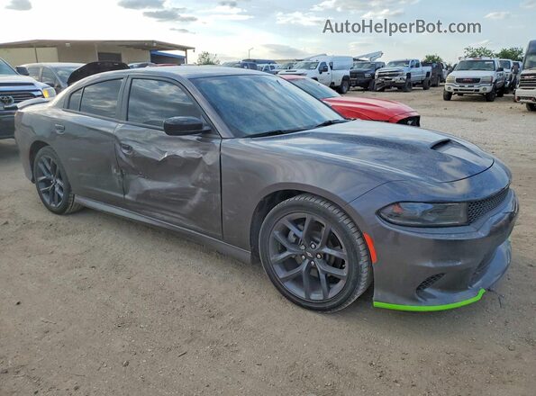 2C3CDXHG6PH655785 2023 DODGE CHARGER Серый Передняя правая четверть
