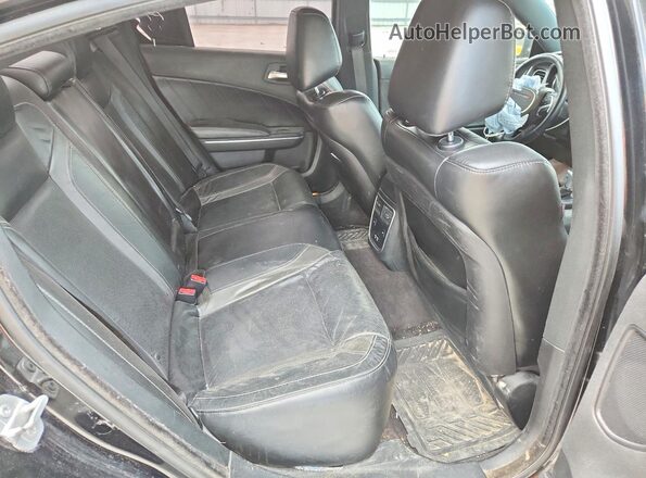 2C3CDXHG7JH158106 2018 DODGE CHARGER Black Вид задніх сидінь