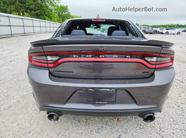 2C3CDXHG7KH622173 2019 DODGE CHARGER Угольный Вид сзади