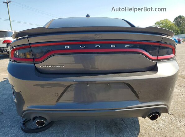 2C3CDXHG8LH166962 2020 DODGE CHARGER Gray Rear view