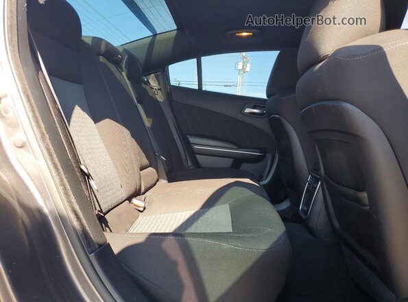 2C3CDXHG8LH166962 2020 DODGE CHARGER Gray Rear seats view