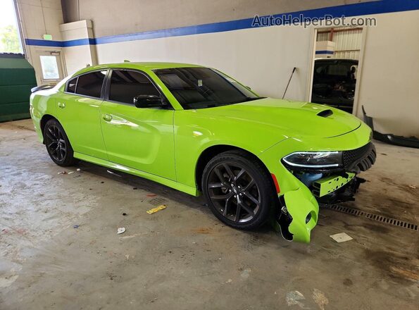 2C3CDXHG9PH701478 2023 DODGE CHARGER Green Передня права чверть