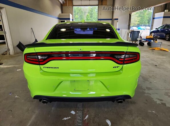 2C3CDXHG9PH701478 2023 DODGE CHARGER Green Вид ззаду