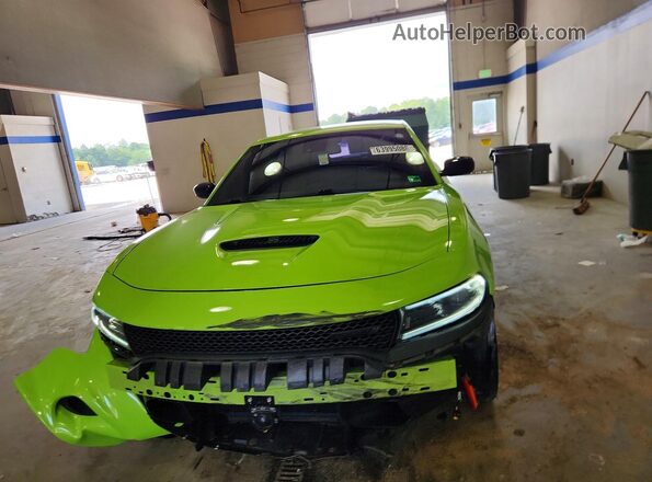 2C3CDXHG9PH701478 2023 DODGE CHARGER Green Вид спереду