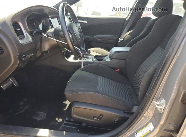 2C3CDXHGXPH631148 2023 DODGE CHARGER Gray Widok wnętrza z przodu