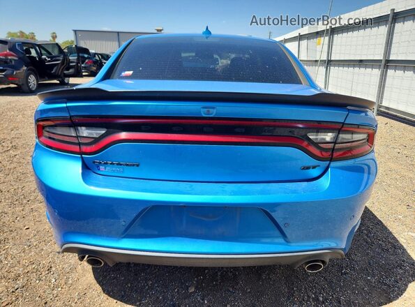 2C3CDXHGXPH663744 2023 DODGE CHARGER Blue Rear view