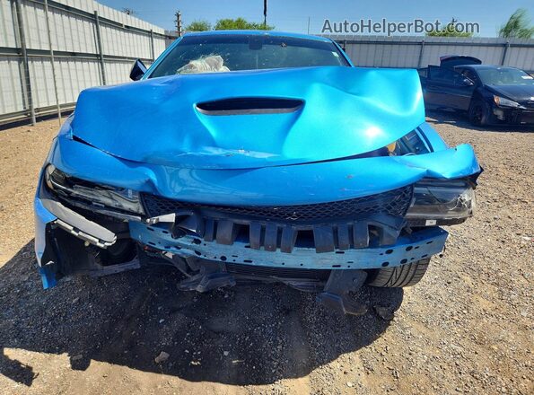 2C3CDXHGXPH663744 2023 DODGE CHARGER Blue Front view