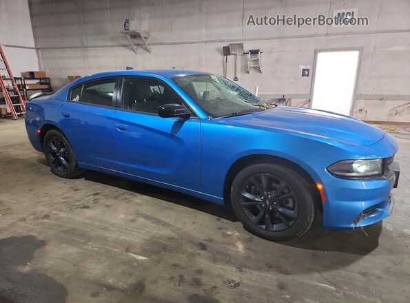 2C3CDXJG0PH675959 2023 DODGE CHARGER Blue Przód prawy