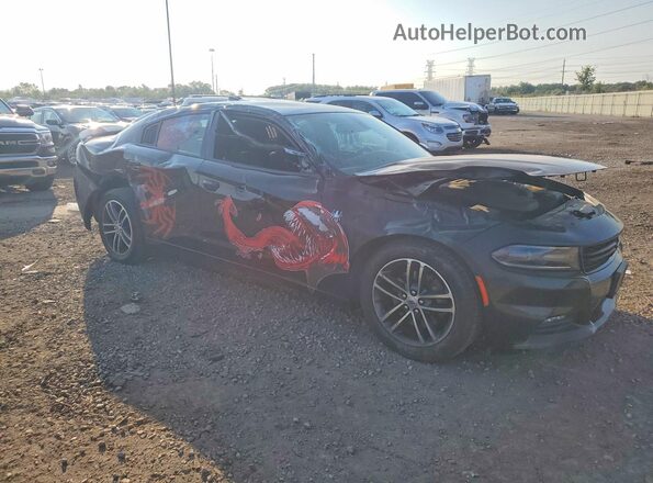 2C3CDXJG1KH651128 2019 DODGE CHARGER Black Przód prawy