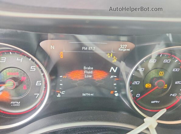 2C3CDXJG2KH547053 2019 DODGE CHARGER Синий Вид щитка приборов