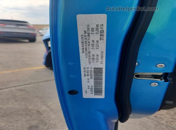 2C3CDXJG2KH547053 2019 DODGE CHARGER Синий Вид подкапотного пространства