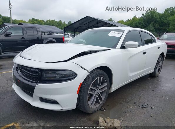 2C3CDXJG2KH757880 2019 DODGE CHARGER Белый Передняя левая четверть