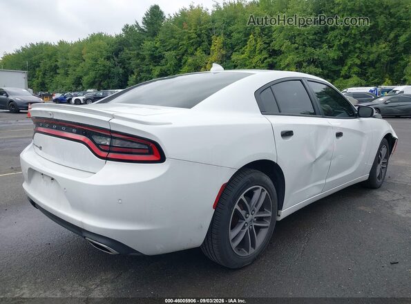 2C3CDXJG2KH757880 2019 DODGE CHARGER Белый Задняя правая четверть