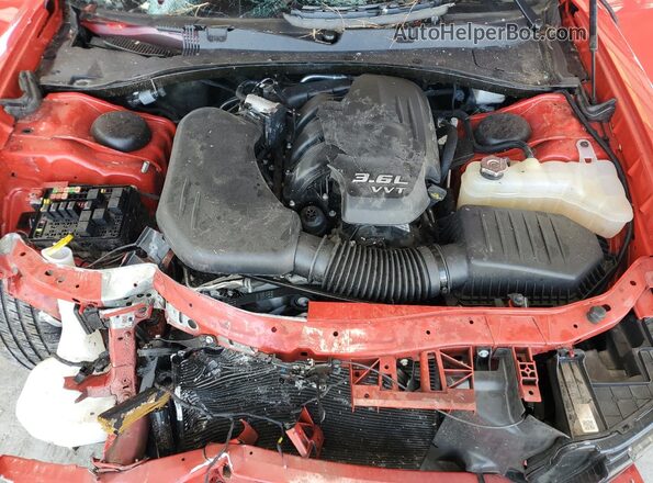 2C3CDXJG3MH682917 2021 DODGE CHARGER Red Вид задньої частини салону