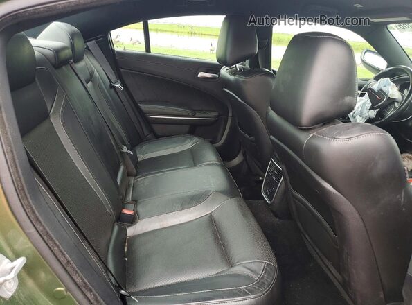 2C3CDXJG5KH580189 2019 DODGE CHARGER Green უკანა სავარძლების ხედი