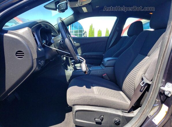 2C3CDXJG5KH591743 2019 DODGE CHARGER Charcoal Widok wnętrza z przodu
