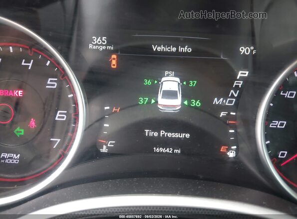 2C3CDXJG6GH160738 2016 DODGE CHARGER White Widok tylnych siedzeń