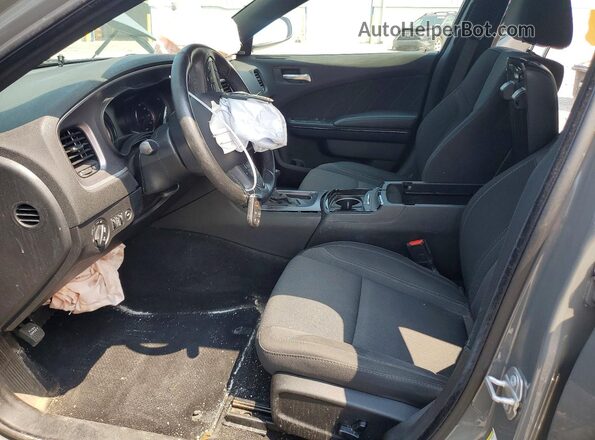 2C3CDXJG6KH615757 2019 DODGE CHARGER Gray წინა სალონის ხედი