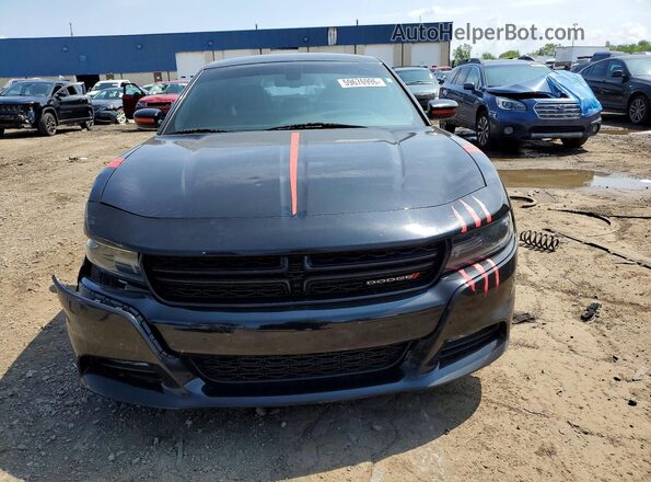 2C3CDXJG7GH283643 2016 DODGE CHARGER Black Դիմացի տեսք