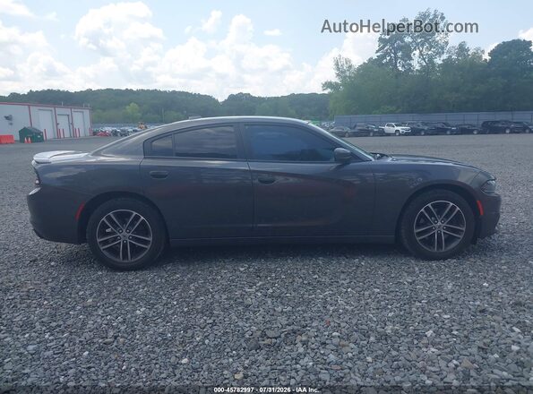 2C3CDXJG9KH637235 2019 DODGE CHARGER Gray Rear interior view