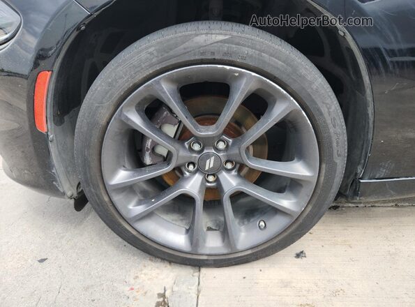 2C3CDXJGXKH502331 2019 DODGE CHARGER Black Widok naklejki z numerem VIN