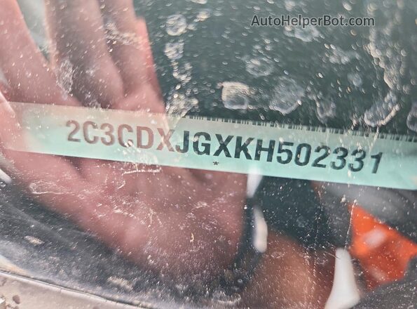 2C3CDXJGXKH502331 2019 DODGE CHARGER Black Widok komory silnika
