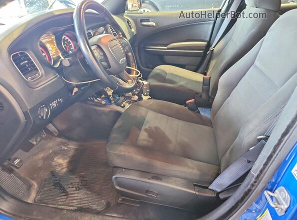 2C3CDXKG7NH194943 2022 DODGE CHARGER Blue Front interior view