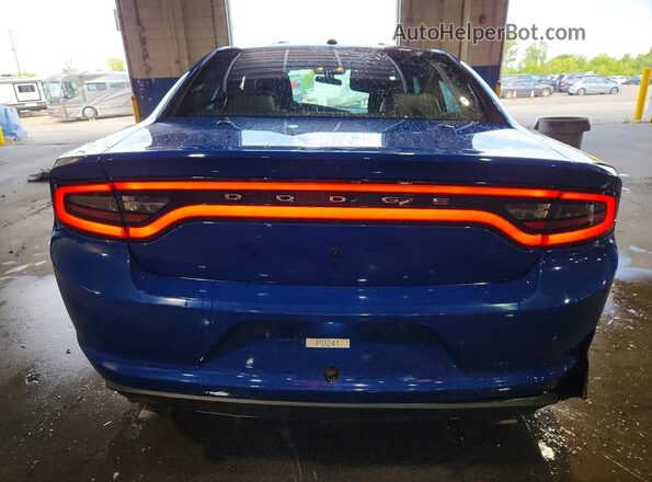 2C3CDXKG7NH194943 2022 DODGE CHARGER Blue Rear view