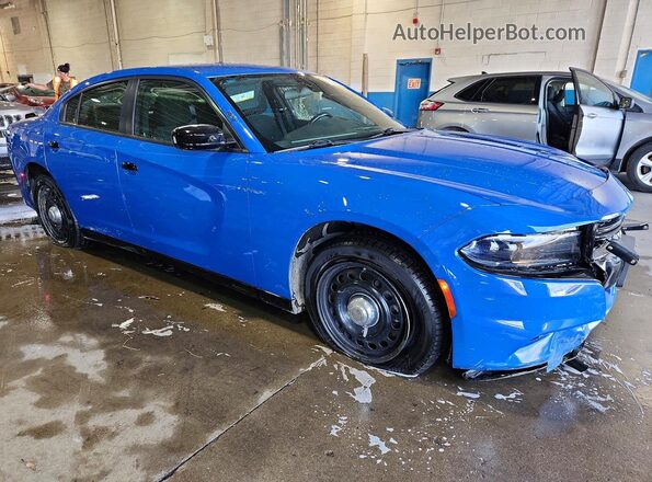 2C3CDXKG7NH194943 2022 DODGE CHARGER Blue Front right