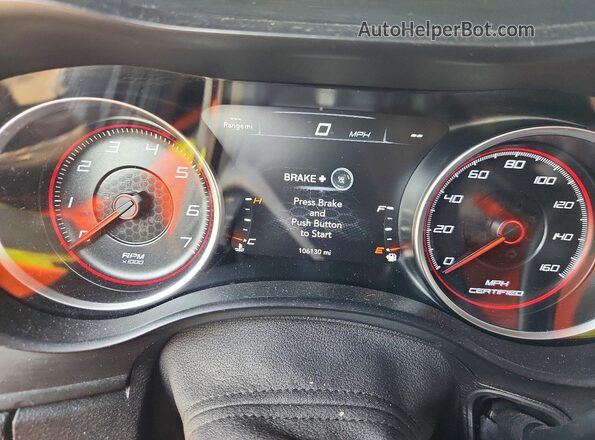 2C3CDXKT0KH683841 2019 DODGE CHARGER Two Tone ხელსაწყოთა პანელის ხედი