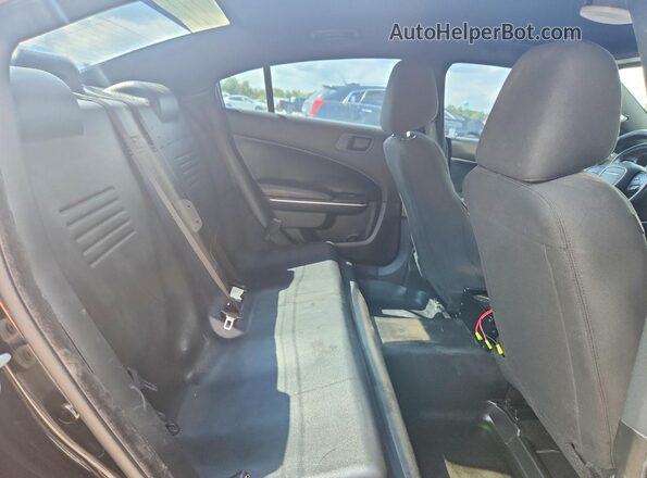 2C3CDXKT0KH733038 2019 DODGE CHARGER Black Вид задніх сидінь