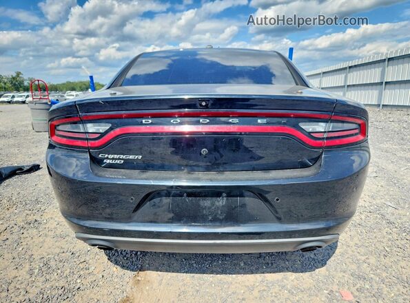 2C3CDXKT0KH733038 2019 DODGE CHARGER Black Вид ззаду