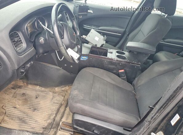 2C3CDXKT2KH733011 2019 DODGE CHARGER Black Вид салону спереду