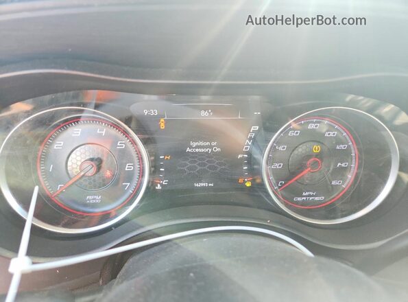 2C3CDXKT2KH733011 2019 DODGE CHARGER Black Вид щитка приладів