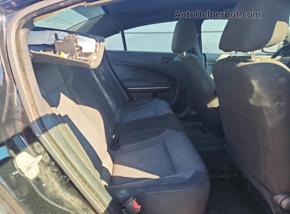 2C3CDXKT2KH733011 2019 DODGE CHARGER Black Вид задніх сидінь
