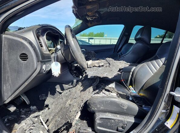 2C3CDXL97KH668241 2019 DODGE CHARGER Черный Вид салона спереди
