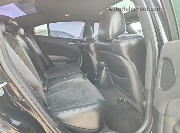 2C3CDXL98GH354458 2016 DODGE CHARGER Black Вид задніх сидінь