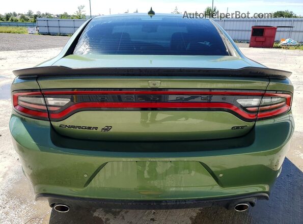 2C3CDXMG5NH162764 2022 DODGE CHARGER Green Հետևի տեսք