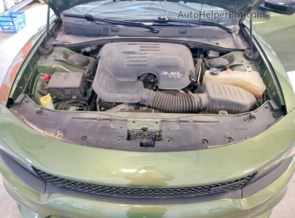 2C3CDXMG5NH162764 2022 DODGE CHARGER Green Սալոնի հետևի տեսք