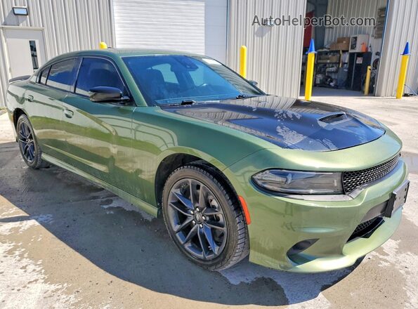 2C3CDXMG5NH162764 2022 DODGE CHARGER Green Առջևի աջ