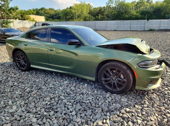 2C3CDXMG6PH625367 2023 DODGE CHARGER Green წინა მარჯვენა
