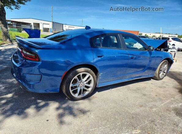 2C3CDXMG9PH524159 2023 DODGE CHARGER Синий Задняя правая четверть