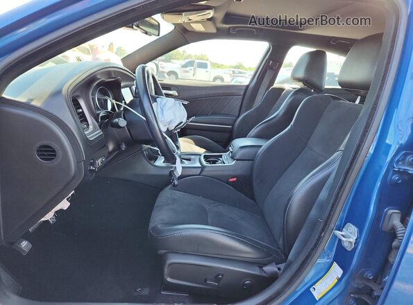 2C3CDXMG9PH524159 2023 DODGE CHARGER Синий Вид салона спереди